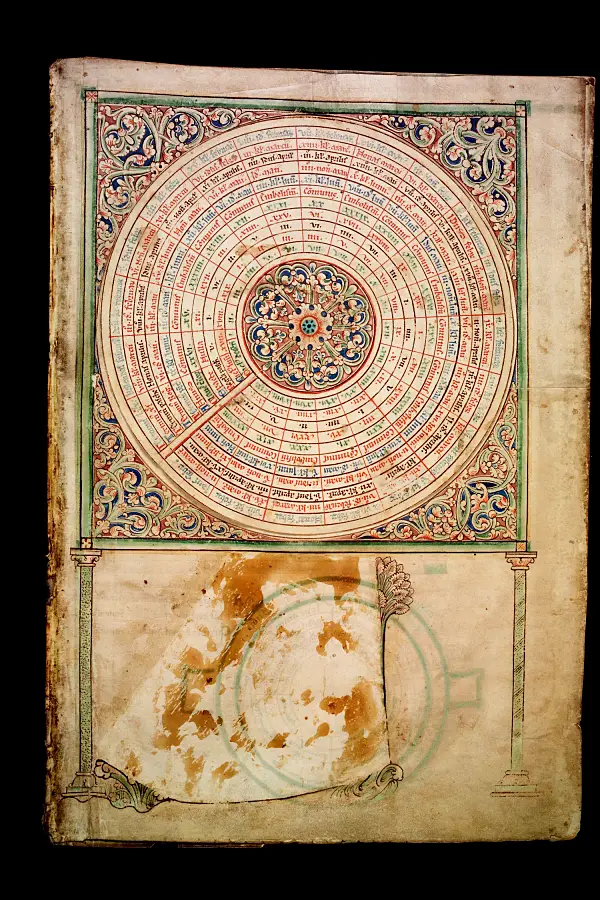 matthew paris chronica majora volvelle p91