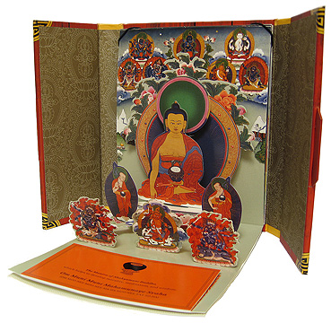 藏傳佛教唐卡佛龕立體書｜Pop-Up Tibetan Buddhist Altars