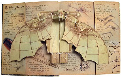 達文西發明立體書｜Inventions - Pop-up models from the drawings of Leonardo da Vinci