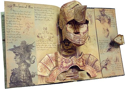 達文西發明立體書｜Inventions - Pop-up models from the drawings of Leonardo da Vinci