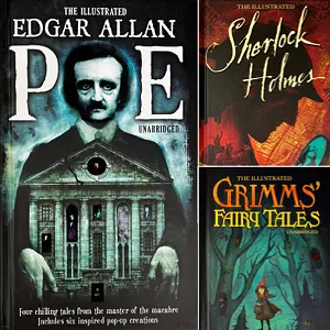 文學立體書 – 愛倫坡短篇｜褔爾摩斯探案｜格林童話故事