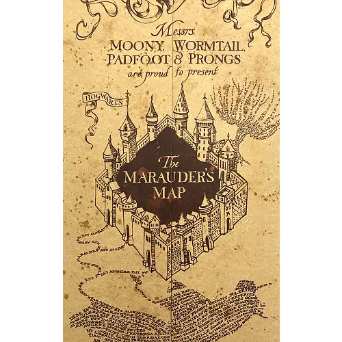 電影道具立體書 – 哈利波特霍格華茲「劫盜地圖」｜The Marauder’s Map
